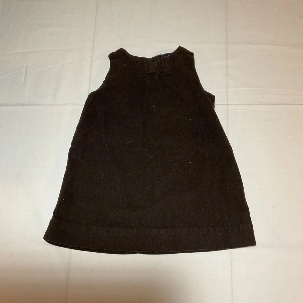 Baby Gap Girls 12-18 Month Sleeveless Corduroy Brown Dress